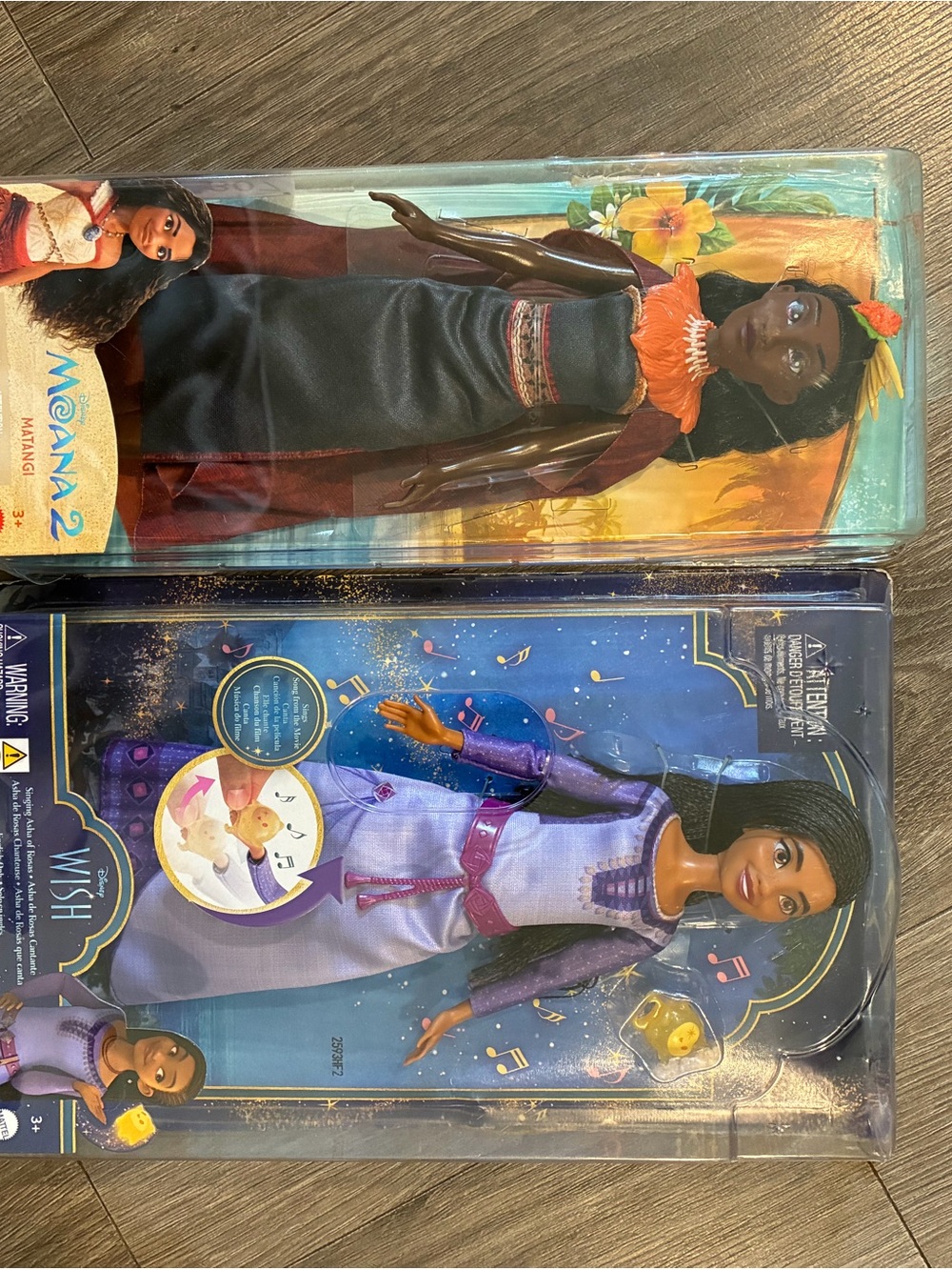 Mattel Moana 2 Black & Purple Disney Wish Two-Pack Dolls